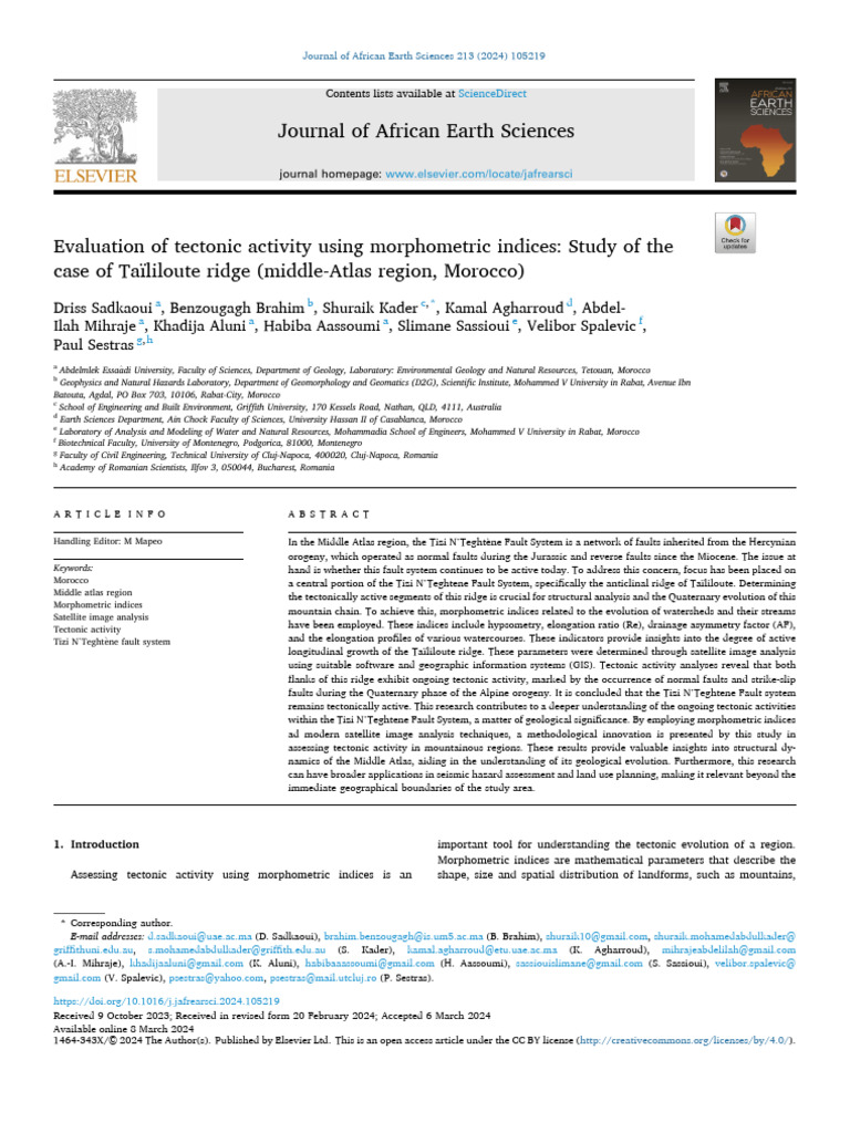 South African Journal Of Geology : S. Afr. J. Geol. – GIDG