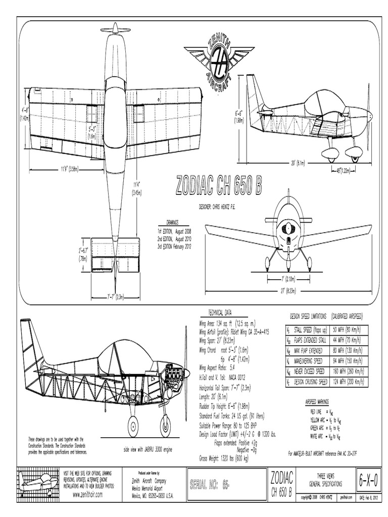 Zenith CH 650 B-1 Plans 1 | PDF
