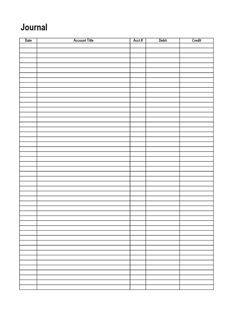 Journal Sheet | PDF