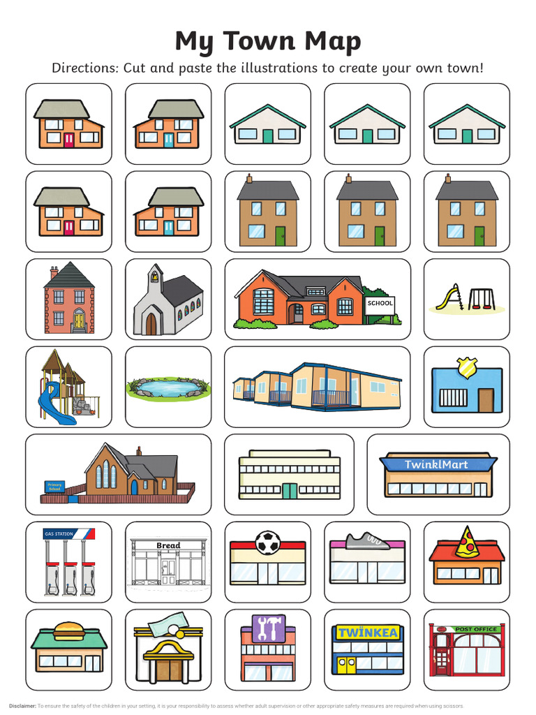 Create Your Own Town Map Activity | PDF