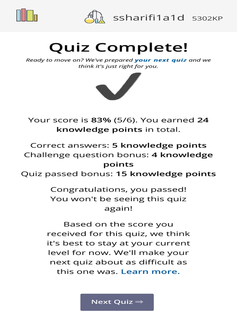 Quiz Complete! ReadTheory 5 | PDF