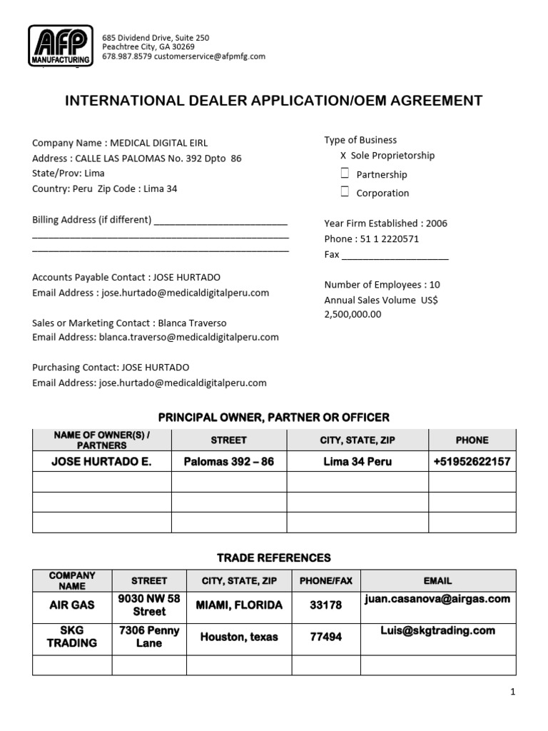 Dealer Application International AFP | PDF | Legal Liability | Common Law