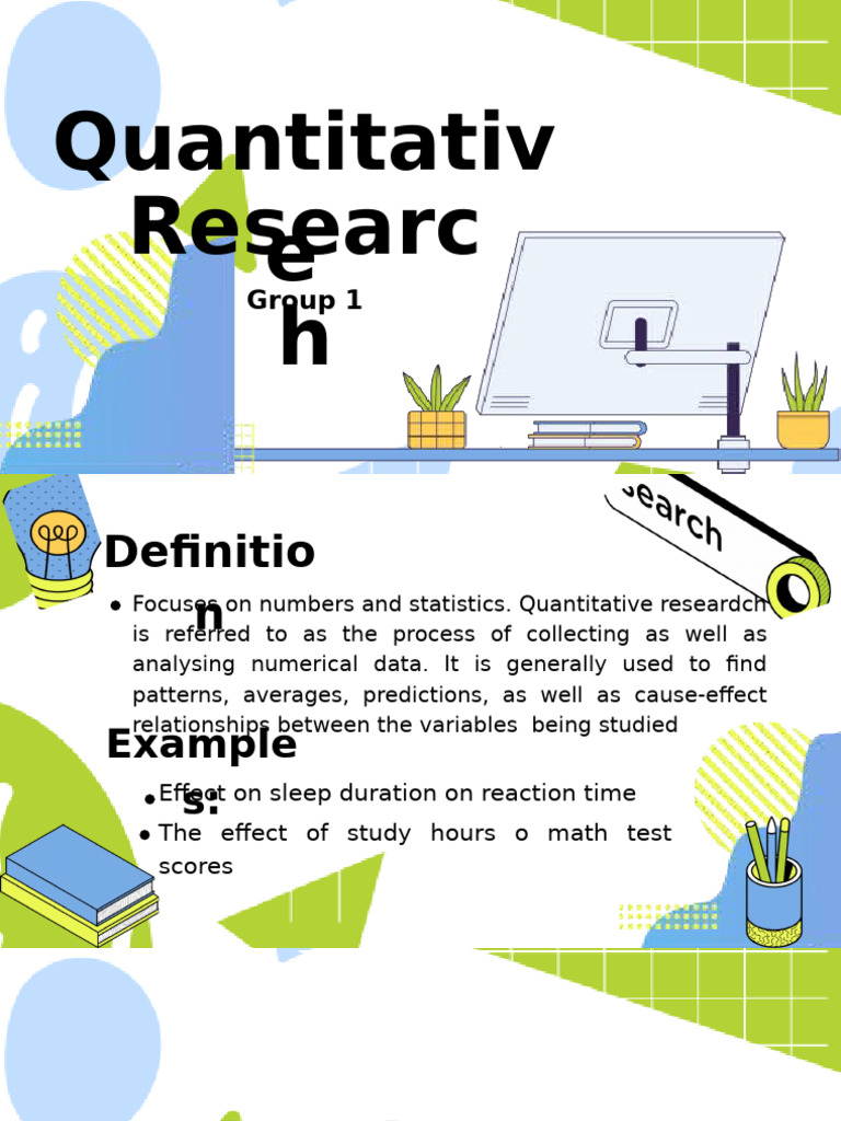 Green Blue Abstract Illustration Research Project Presentation | PDF