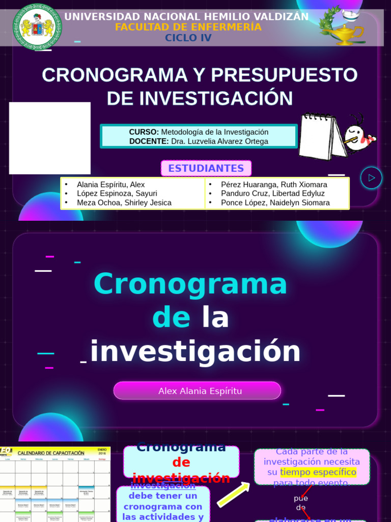 Cronograma y Presupuesto de Investigación-22!11!22 | PDF | Presupuesto ...