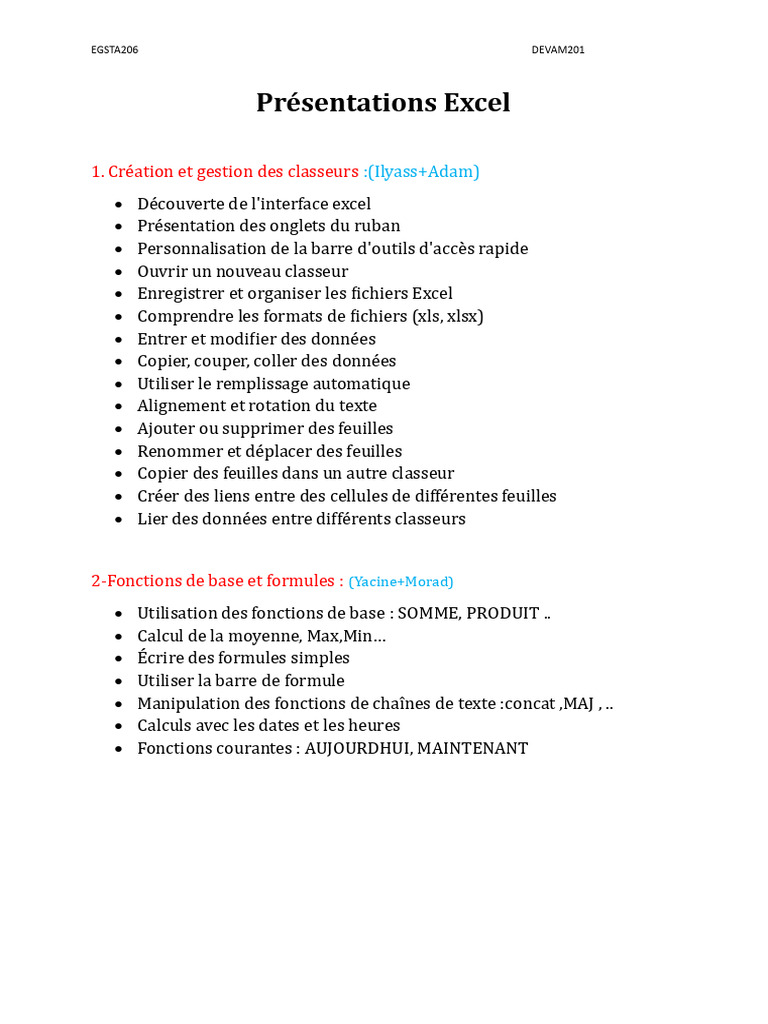 Guide complet sur Excel avancé | PDF | Microsoft Excel