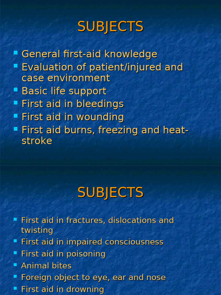 Essential First Aid Training Guide | PDF | First Aid | Medical Emergencies