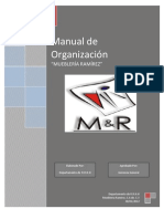 Manual de Organización M&R