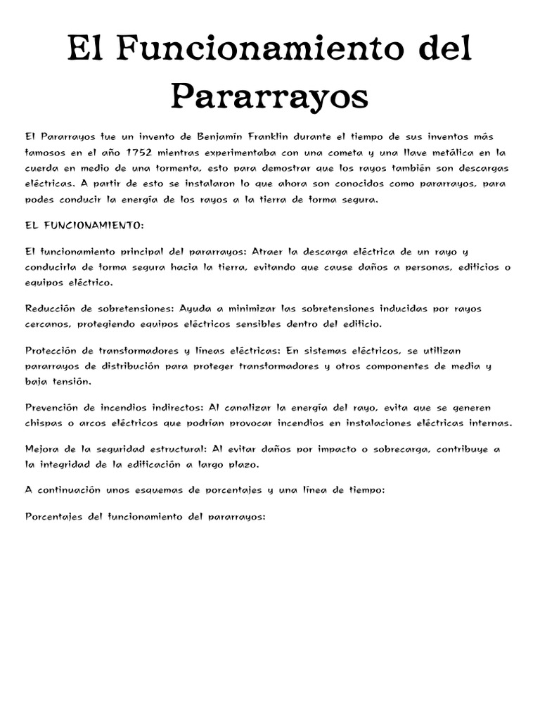Funcionamiento del Pararrayos | PDF