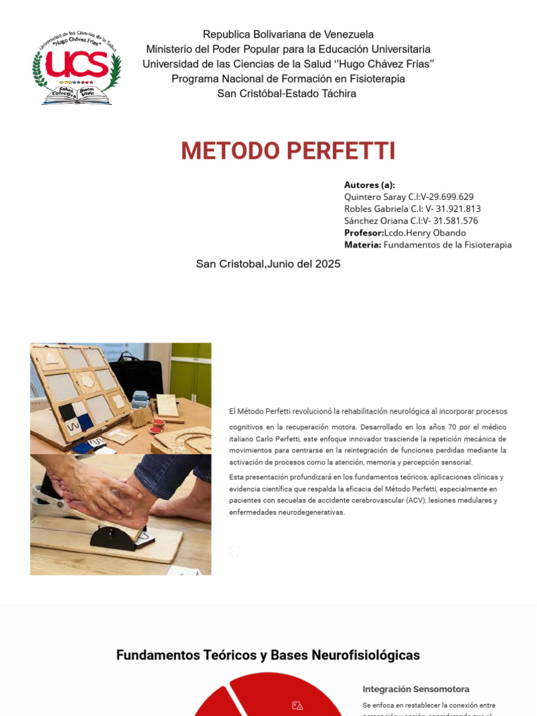 Método Perfetti en Rehabilitación Neurológica | PDF | Carrera | Neurología