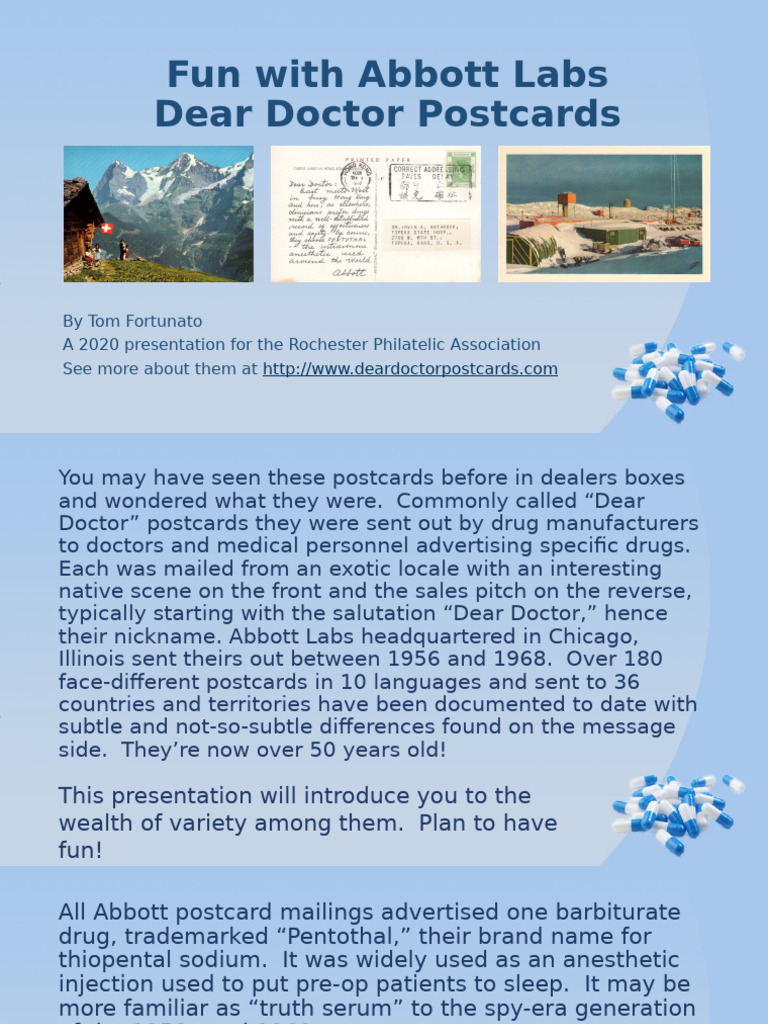 Exploring Dear Doctor Postcards | PDF | Postcard | Philately