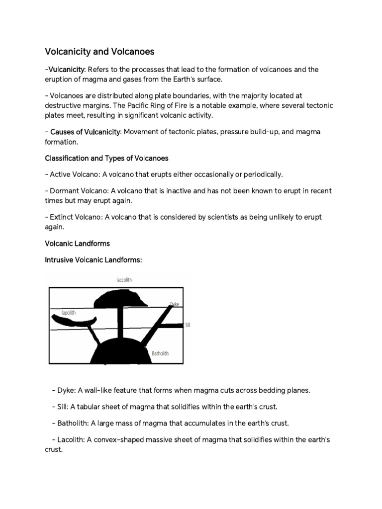 Understanding Vulcanicity and Volcanoes | PDF | Volcano | Magma