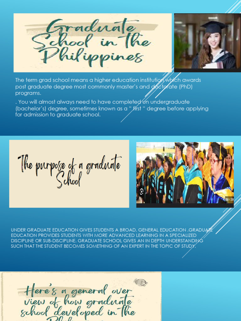 No - 7 - 2.7. Levels of Education Graduate School | PDF | Postgraduate ...