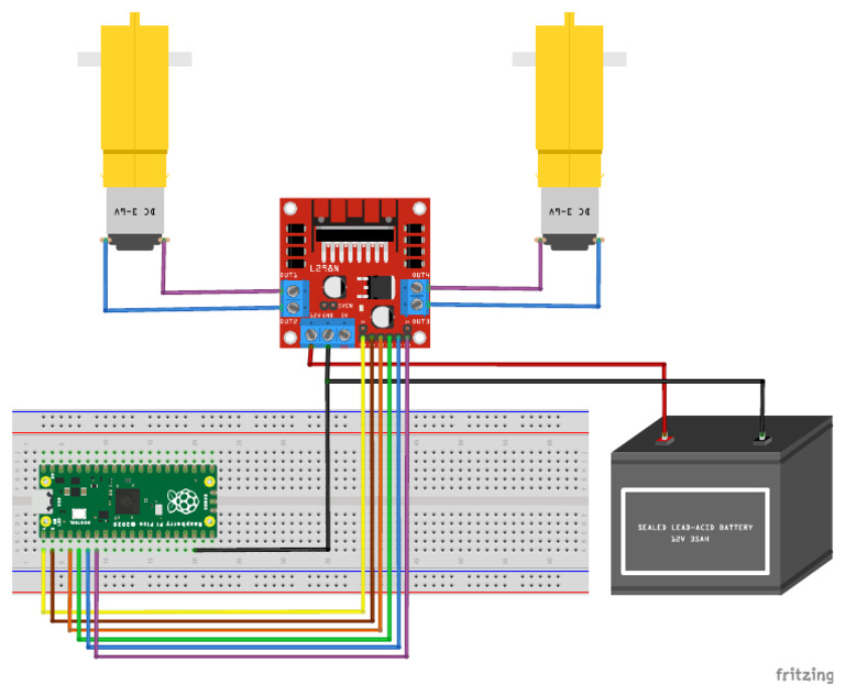 1447.raspberry Pi Pico and L298 | PDF