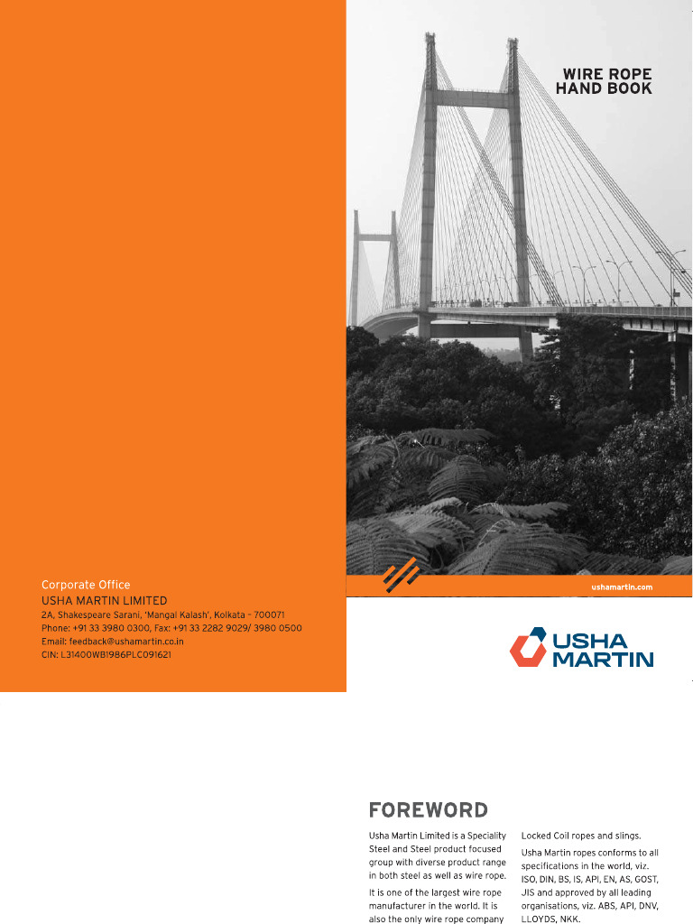 Wire Rope Handbook Brochure | PDF