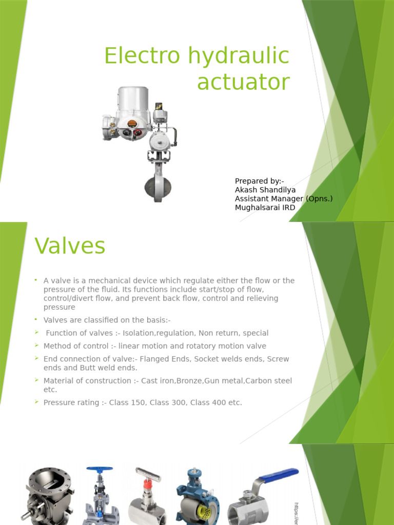 Electrohydraulic Actuator Overview | PDF | Valve | Actuator