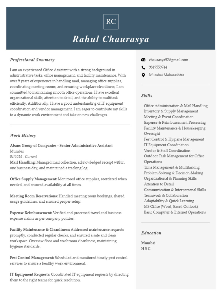 Rahul Chaurasya Updated (2025) PDF | PDF | Business