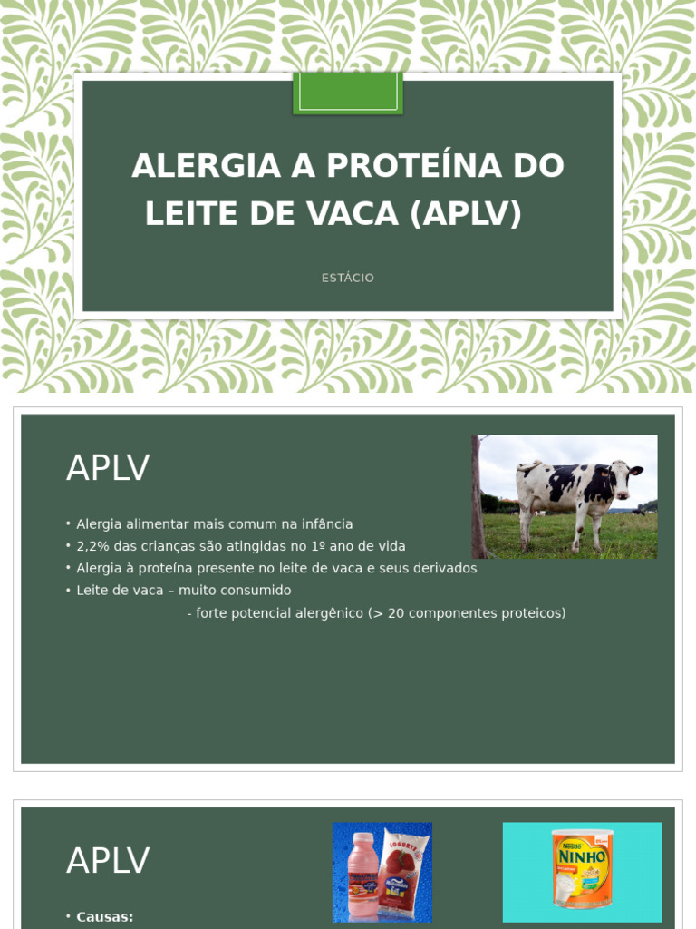 Alergia A Proteina Do Leite de Vaca ( | PDF