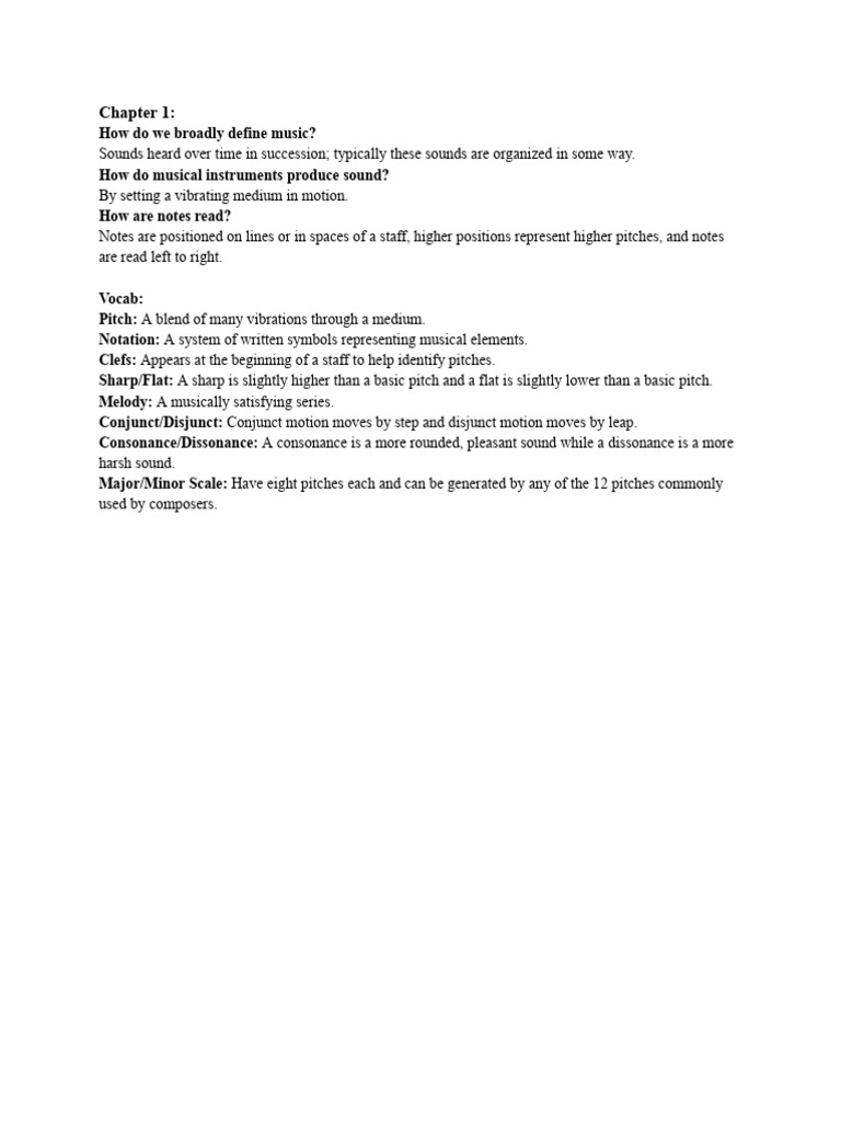 Comprehension Check Chapter 1 | PDF
