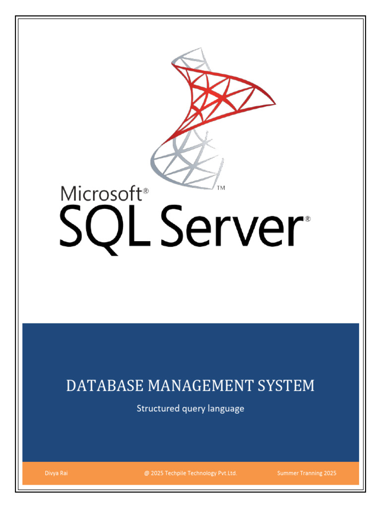 SQL and DBMS Overview Guide | PDF | Databases | Relational Database