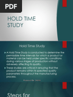 Hold-Time Study Guidelines for GMP | PDF | Sampling (Statistics ...