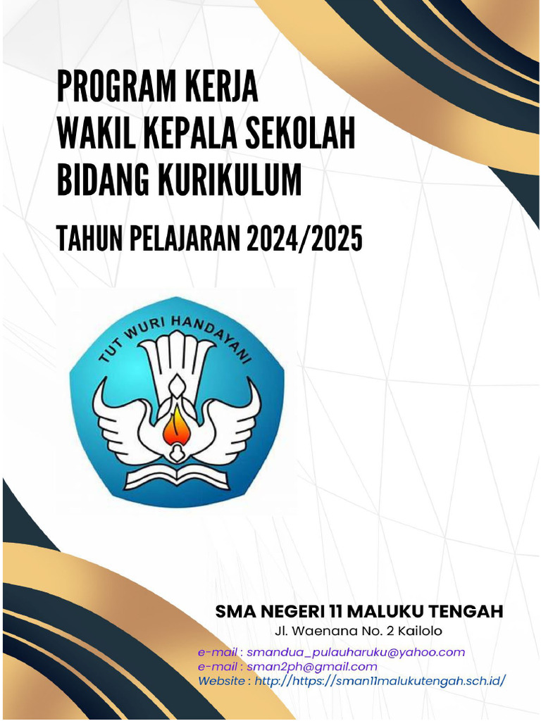 Program Kerja Wakasek Kurikulum 2024/2025 | PDF