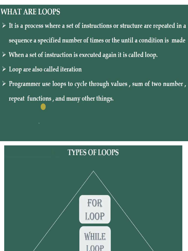 Loops in VI | PDF