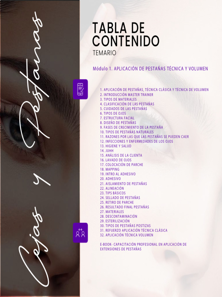 Curso de Cejas y Pestañas Profesional | PDF