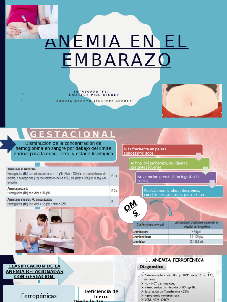 Anemia en El Embarazo | PDF | Anemia | Sangre
