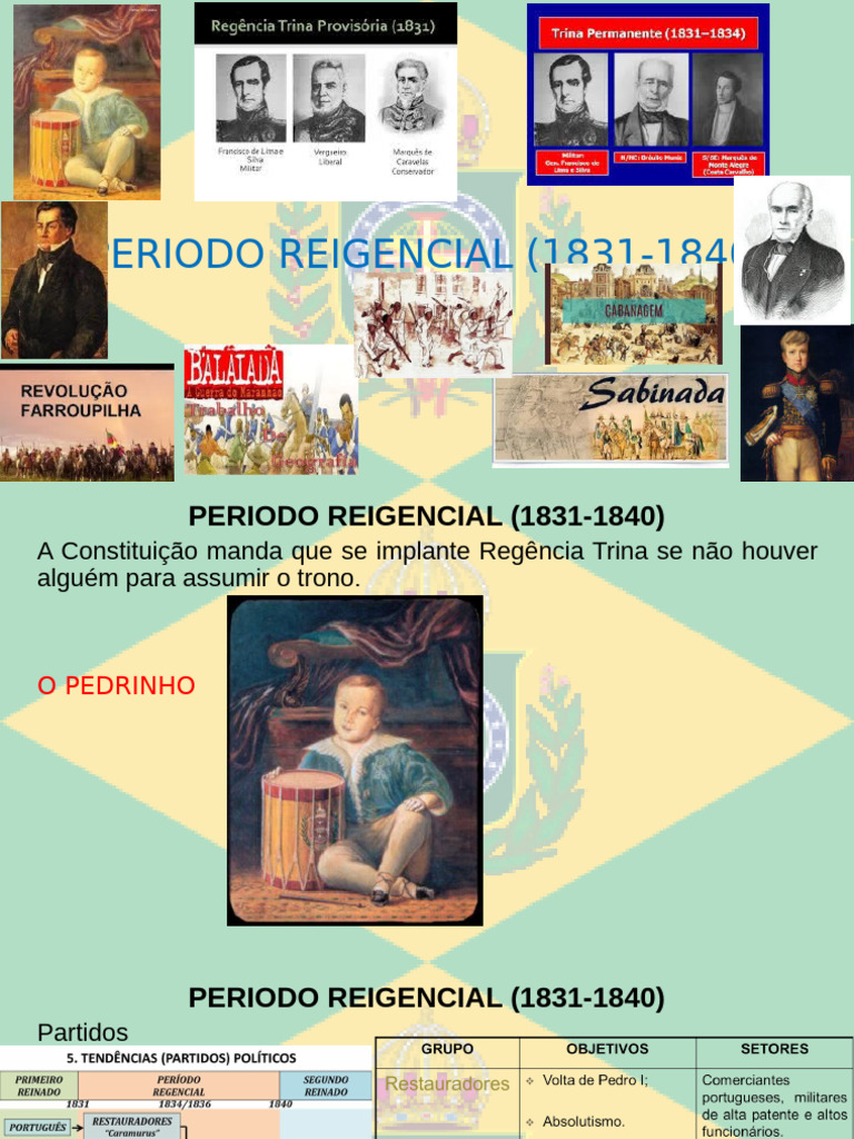 Revoluções e Regências no Brasil (1831-1840) | PDF | Brasil