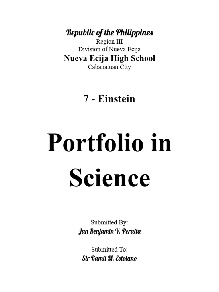 Portfolio in Science: 7 - Einstein | PDF