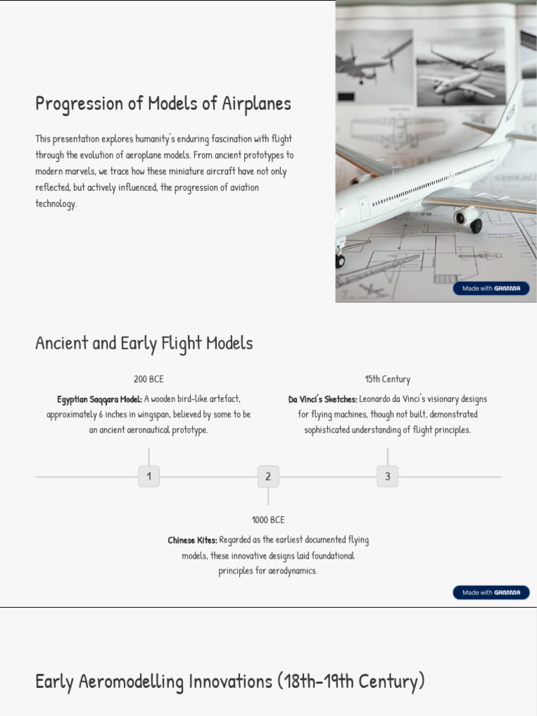 Evolution of Airplane Models | PDF | Airplane | Jet Aircraft