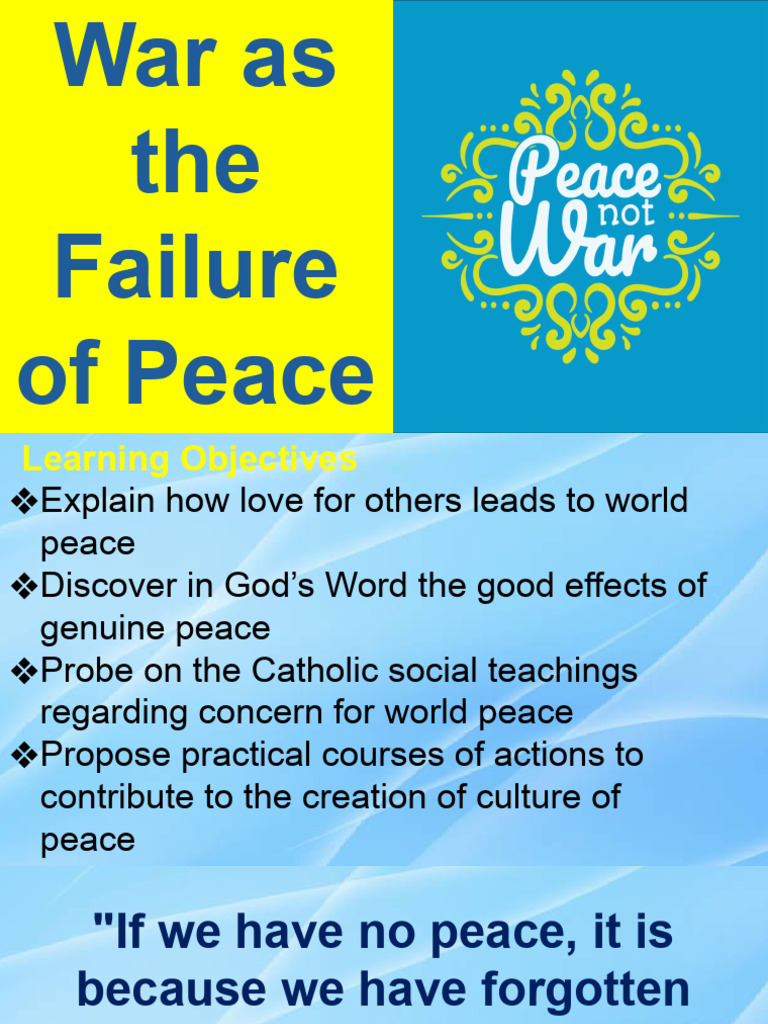 Cultivating a Culture of Peace | PDF | Peace | Justice