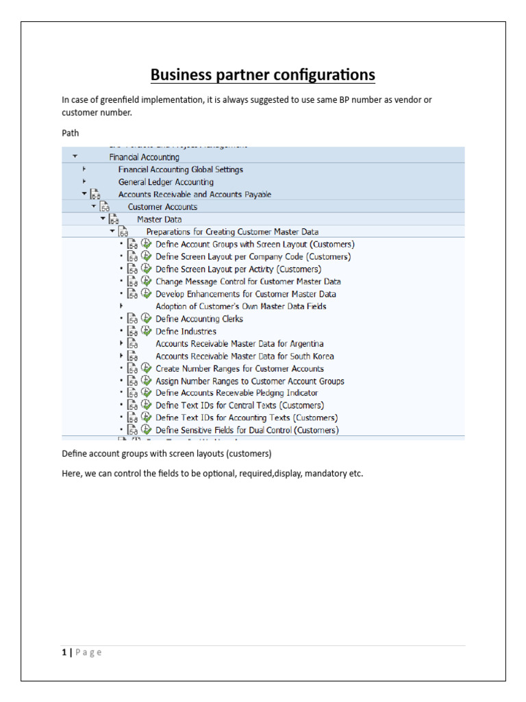 Business Partner Configuration Guide | PDF
