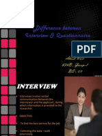 Interview and Questionnaire