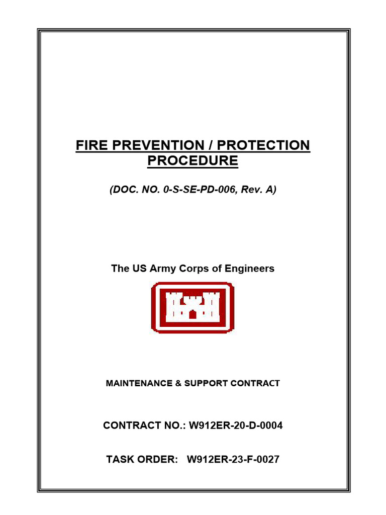Fire Prevention Procedure for Kuwait Contract | PDF | Fires | Firefighting