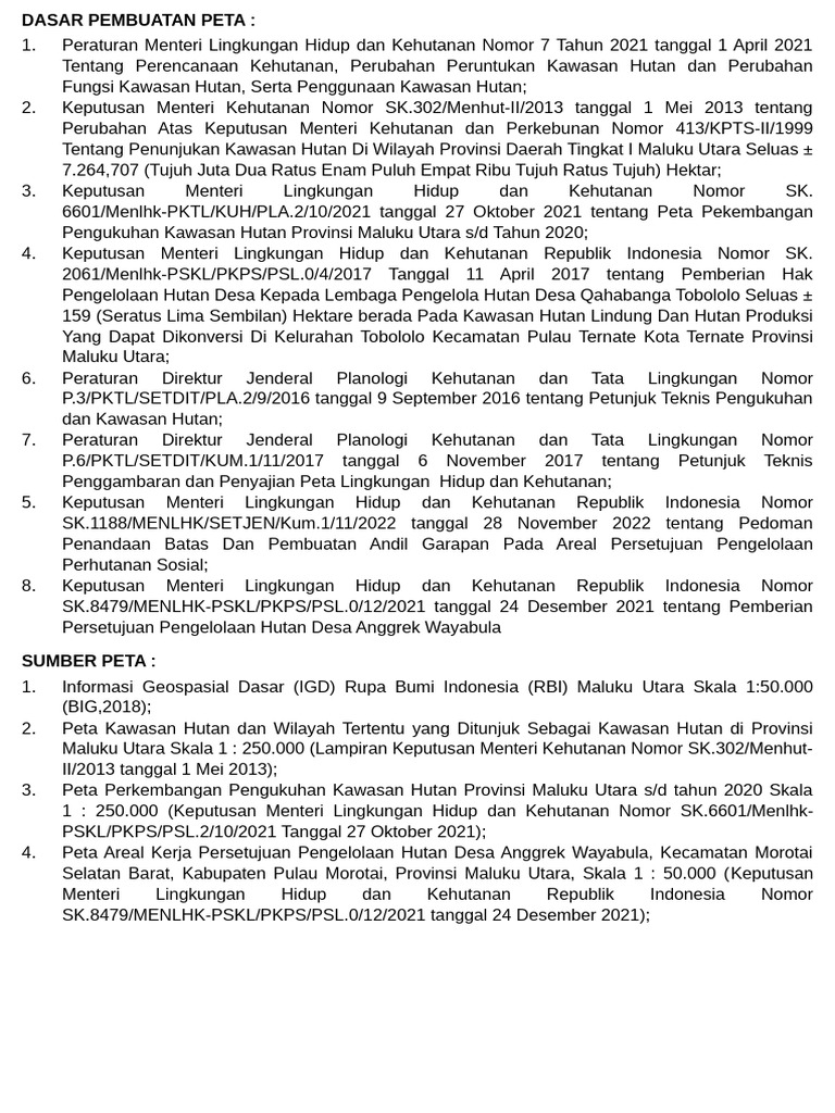 Peta Kawasan Hutan Kalteng | PDF