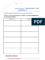 Worksheet For: The Boy in The Striped Pyjamas