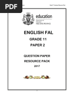 Grade 11 English FAL Term 2 Guide | PDF | Grammatical Tense | Verb