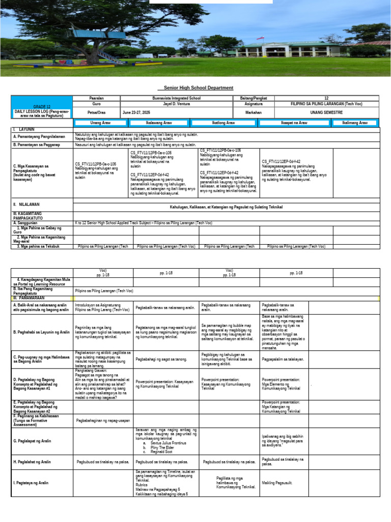 Q1 Week 1 Filipino-SHS-TVL - Kahulugan | PDF