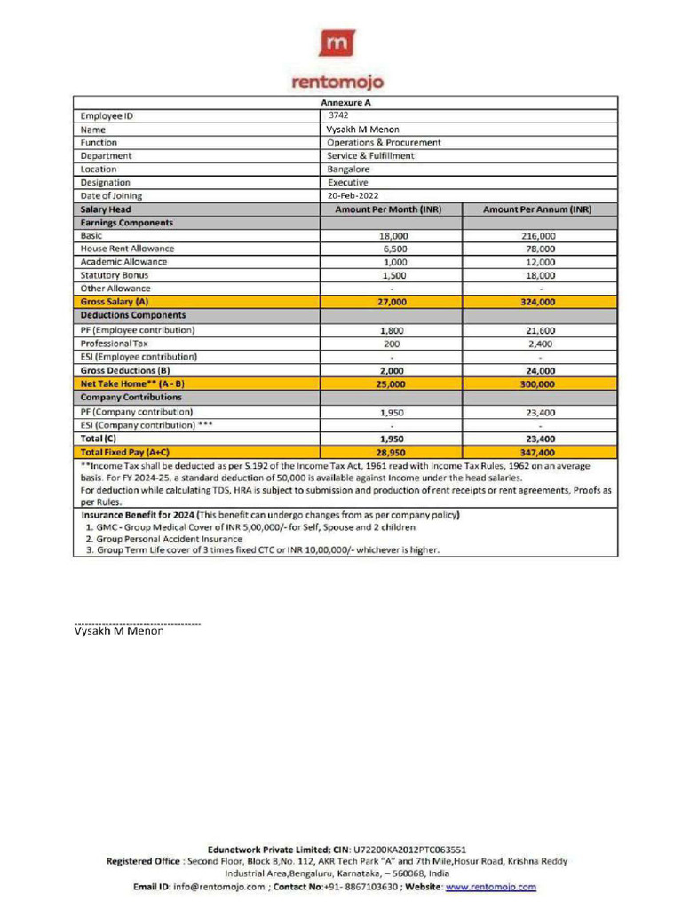 Offer Letter | PDF