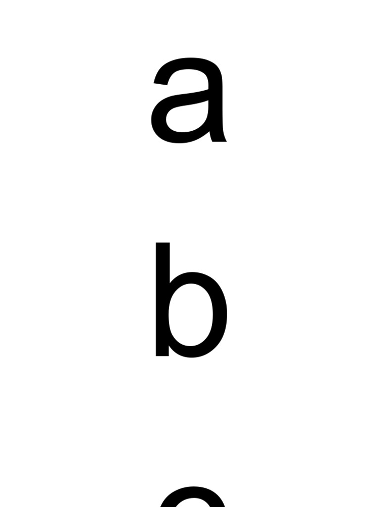 Small Alphabets | PDF