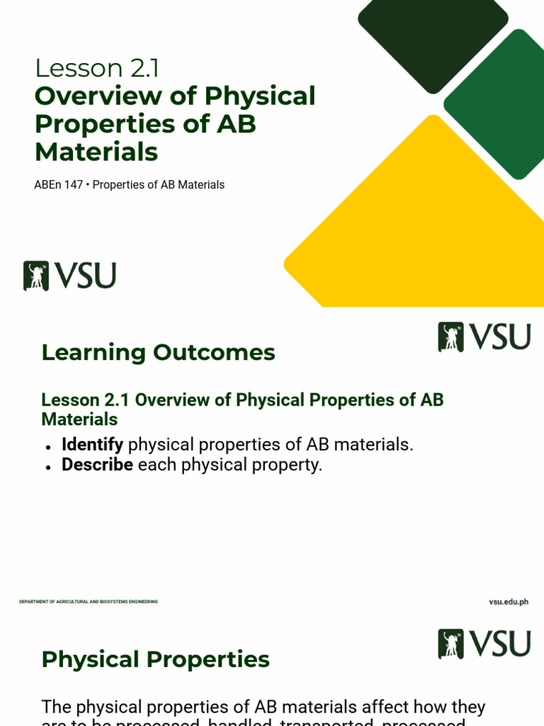 Overview of AB Materials Properties | PDF | Density | Porosity