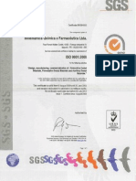 Biodinamica - Certificado Iso 9001 - 13485 y Ce