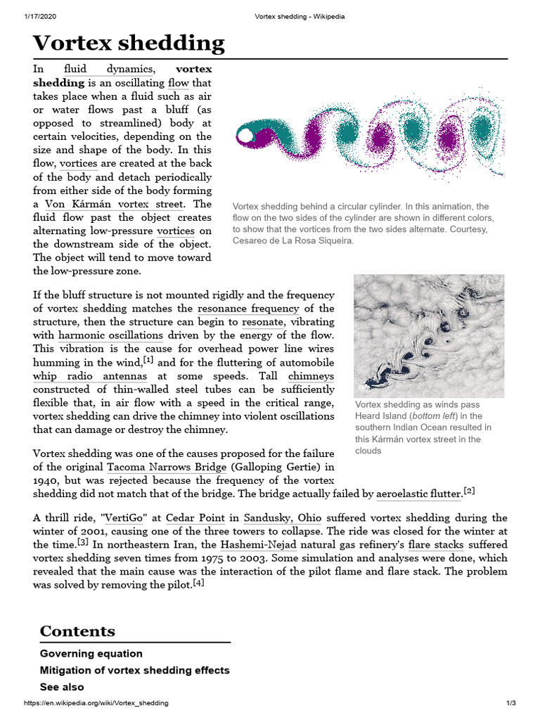 Understanding Vortex Shedding Dynamics | PDF | Fluid Dynamics ...