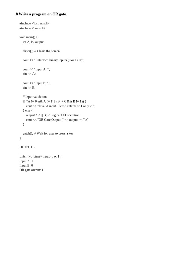 Maths Program 8 | PDF