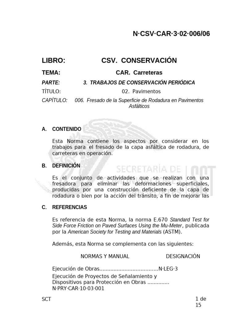 Fresado de Pavimentos Asfálticos | PDF | Residuos | Camión