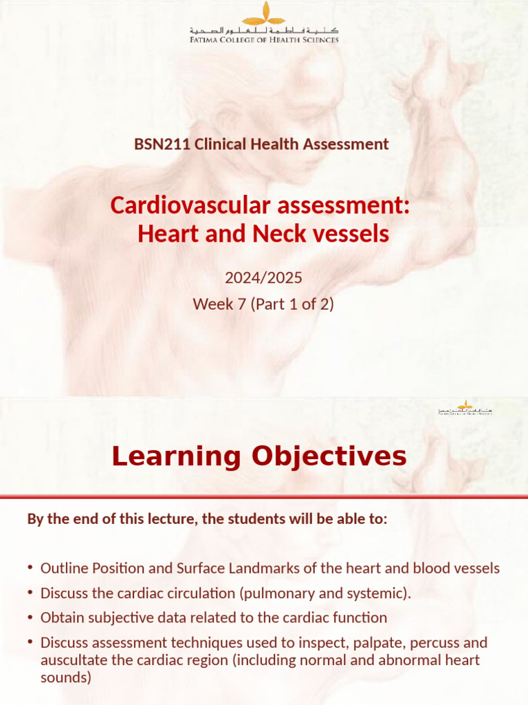 BSN211 - Cardiovascular System Assessment Part 1 | PDF | Heart Valve ...