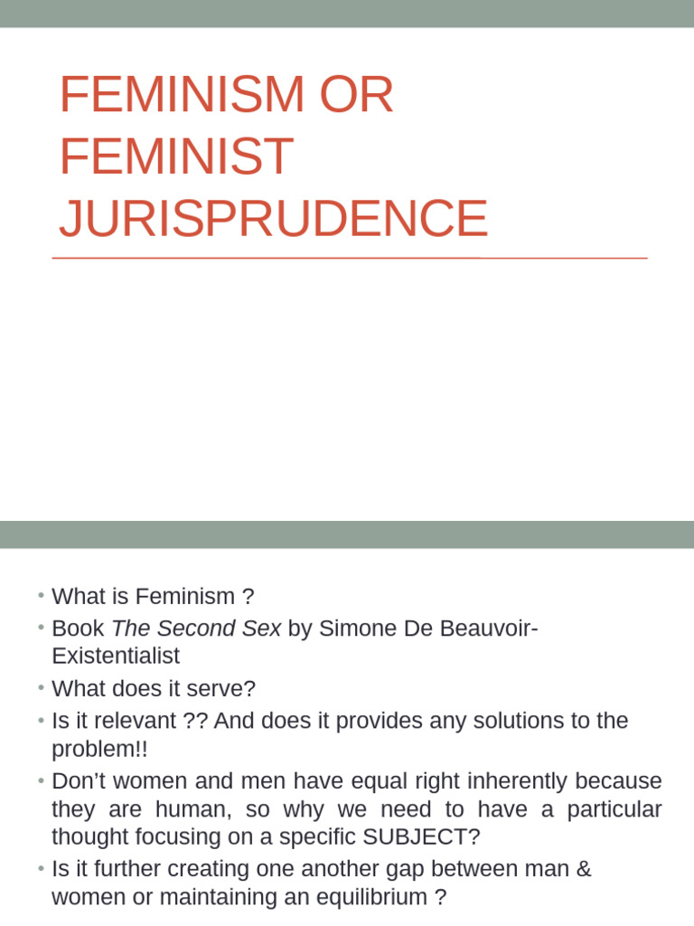 Feminist Jurisprudence | PDF | Feminism | Gender Studies