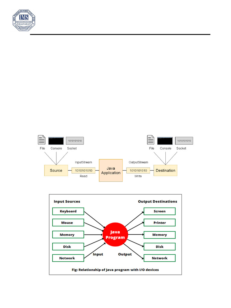 Java Input and Output Streams Overview | PDF | Input/Output | Computer File
