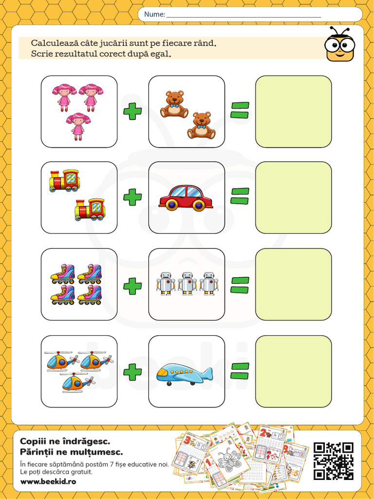 Fise Educative Pentru Copii de 2-7 Ani. Fise de Lucru Pentru Copii ...